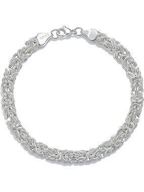 Chunky 925 Sterling Silver Bracelet for Women | Elegant Jewelry Accessory
